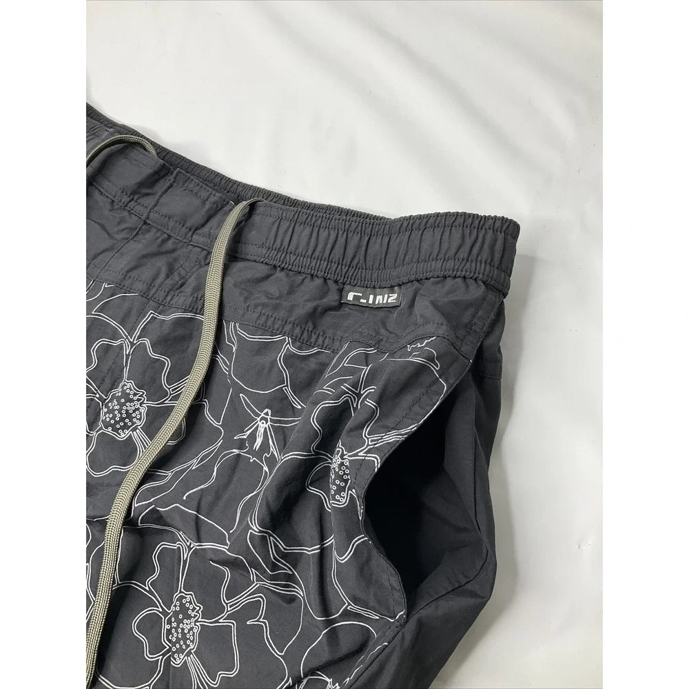 C-IN2 Swim Shorts Lined Printed Pockets 2'' Cotton Nylon‎ Zip Men Sz 30